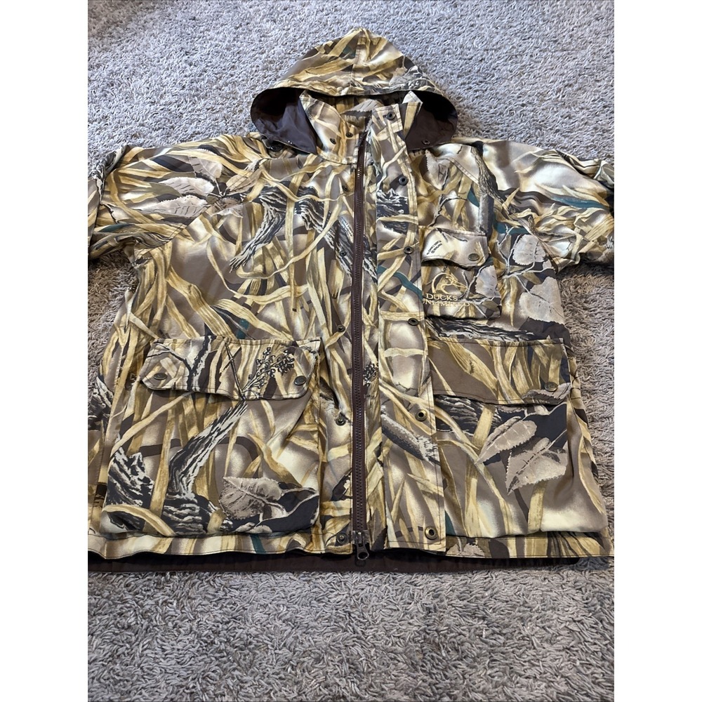 Whitewater Outdoors DUCKS UNLIMITED Advantage Wetlands Camo Hunting Coat L USA - Picture 4 of 8